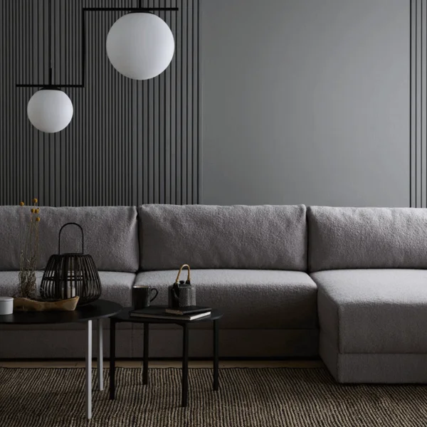 ciemnoszara sofa w tkaninie agnello